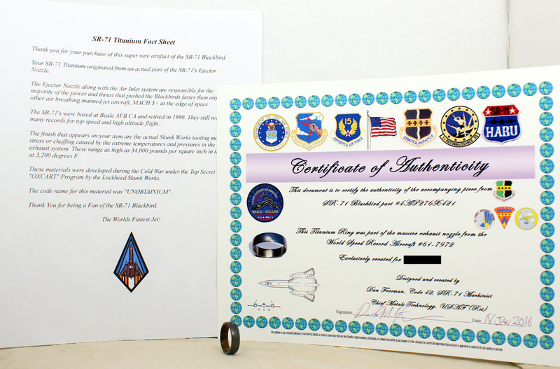 Illustration for article titled Jewelry Made From an Actual SR-71 Blackbird Is Cool as Hell